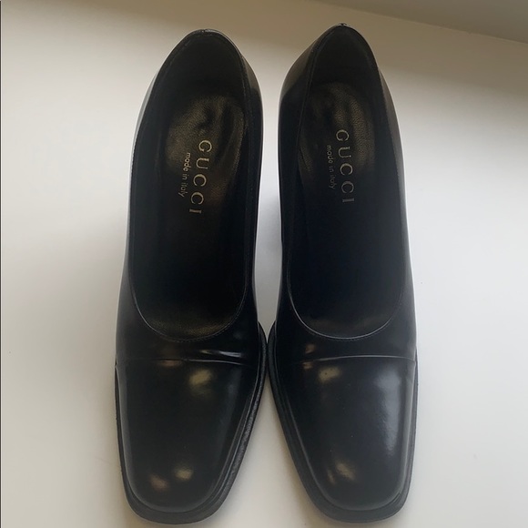 Gucci size 5.5B pumps with stacked block heel - Picture 2 of 6